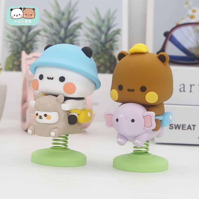 Car Accessories Etsy - Yier Bubu Spring Swing Figurine Mignonne