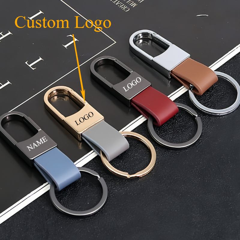 Car Accessories Name - Porte-clés en cuir de mode Logo