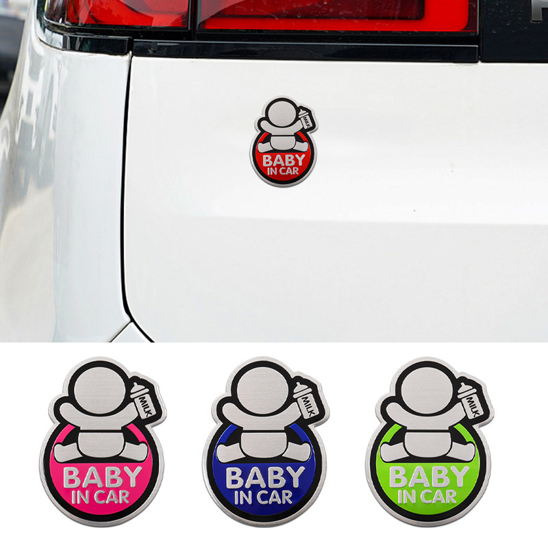 Car Accessories Sticker - Autocollants de voiture en alliage d'aluminium
