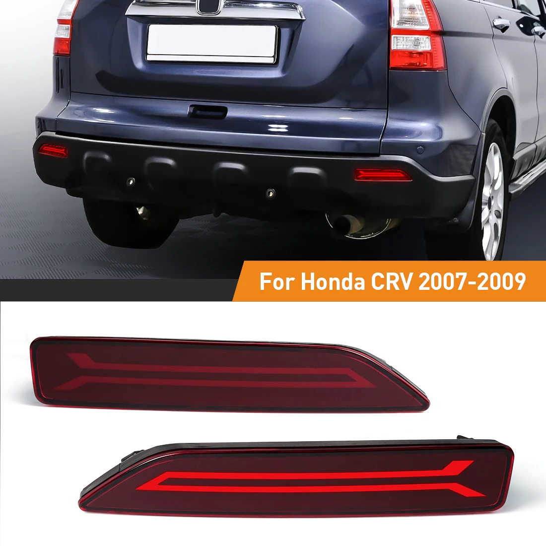 Car Accessories Honda Crv - Réflecteurs de pare-chocs arrière LED pour
