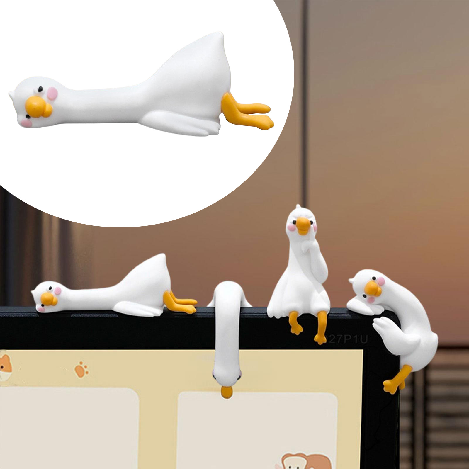 Car Accessories Gift Ideas - Figurine de canard 3D mignonne, Mini