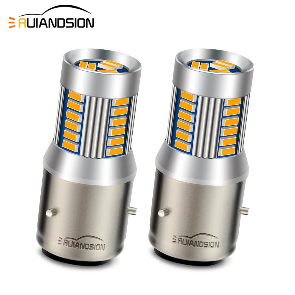 Car Accessories Xcent - 2 pièces BA21D LED Phare Moto