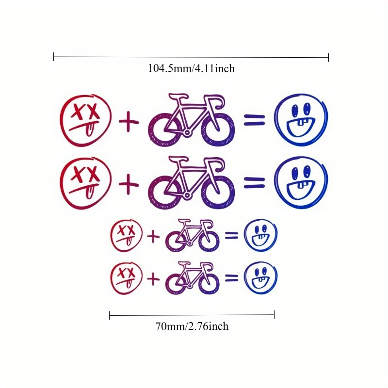 Car Accessories Gift Ideas - Autocollants de vélo visage heureux, autocollants