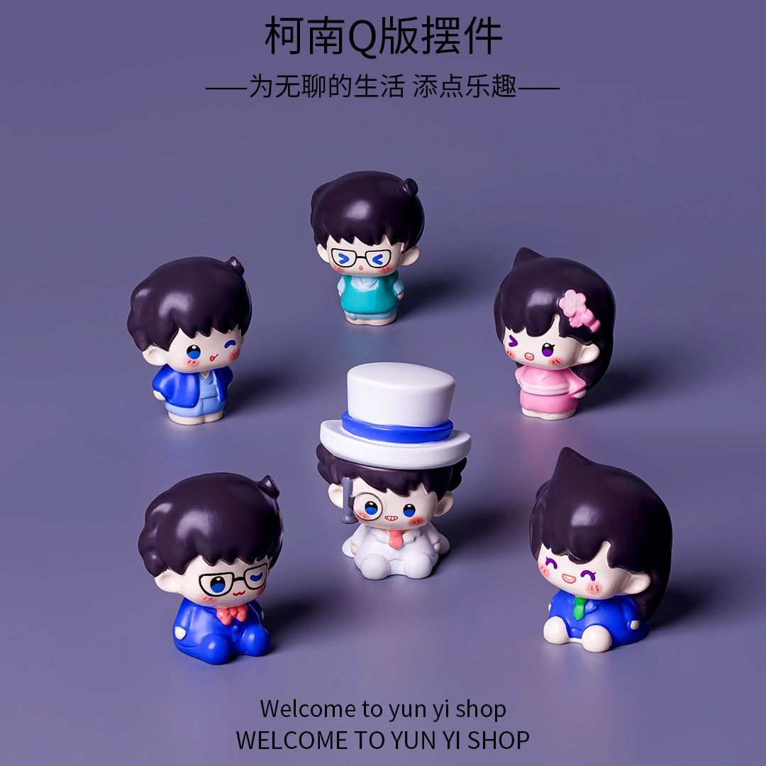 Car Accessories Etsy - Figurines en résine de Détective Conan,