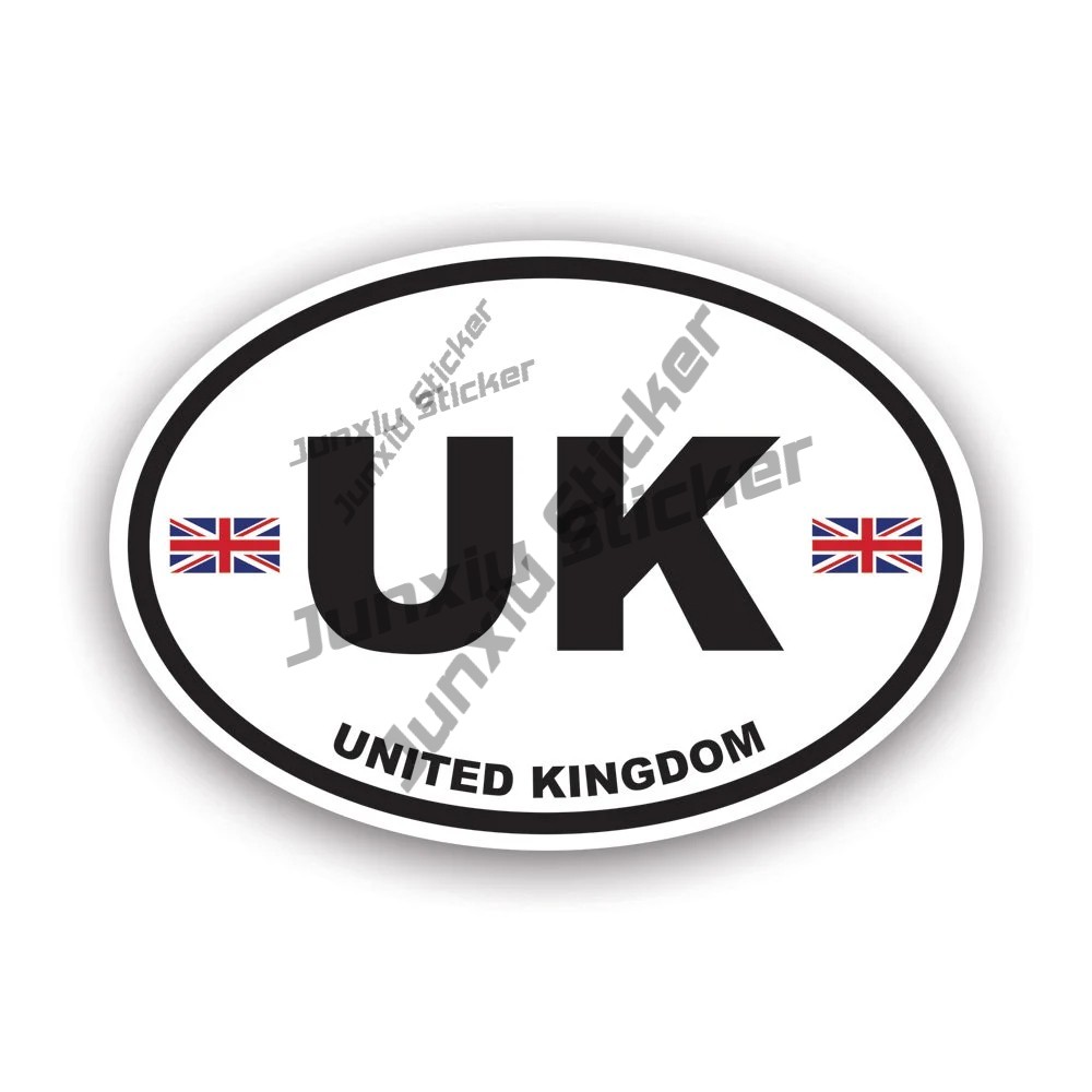 Car Accessories Uk - Autocollant ovale du Royaume-Uni, autocollant en
