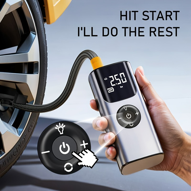 Pompe à air portable pour voit - Car Portable Tire Inflator avis et prix