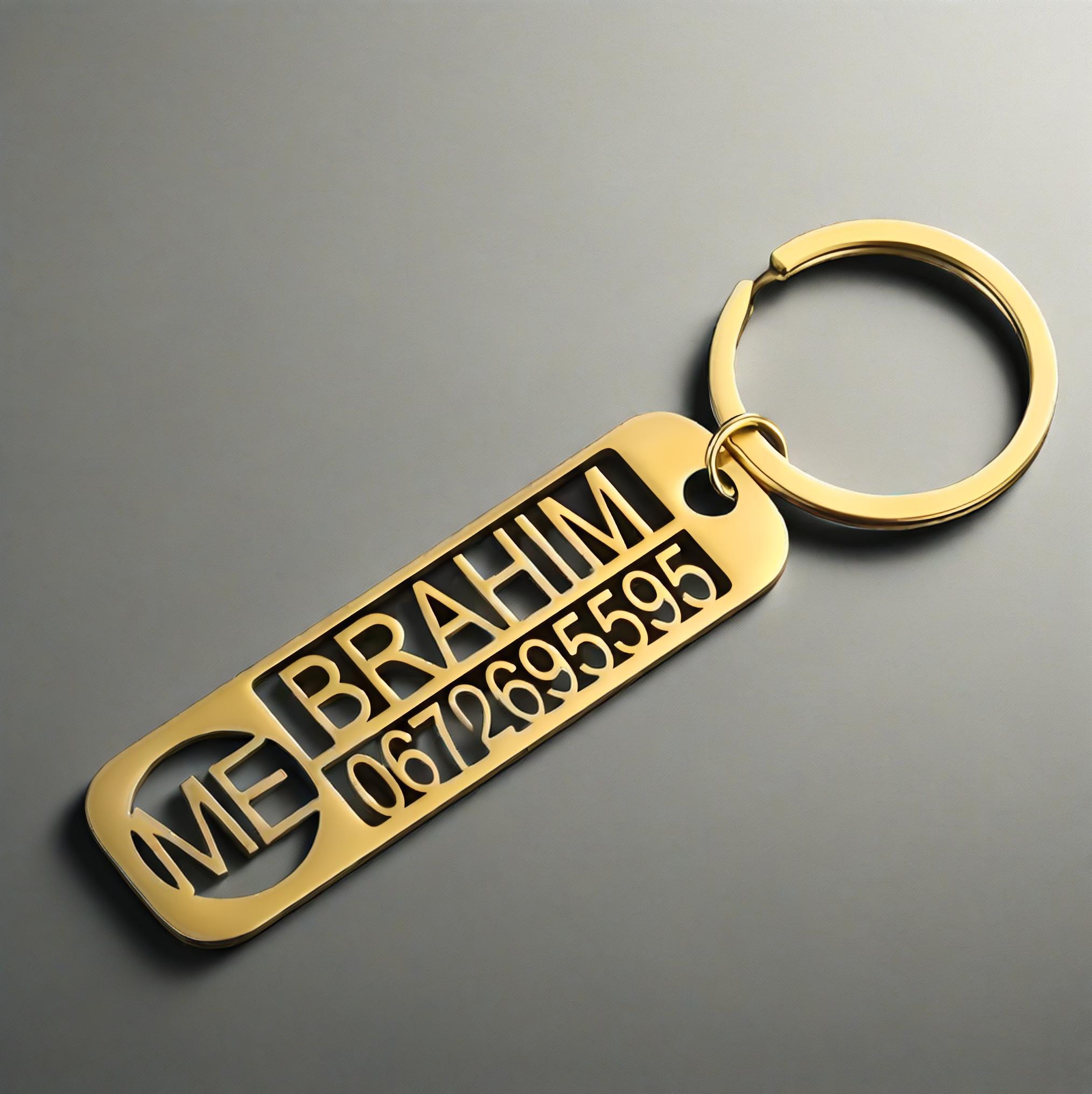 Porte-clés personnalisé avec n - Car Accessories Name avis et prix