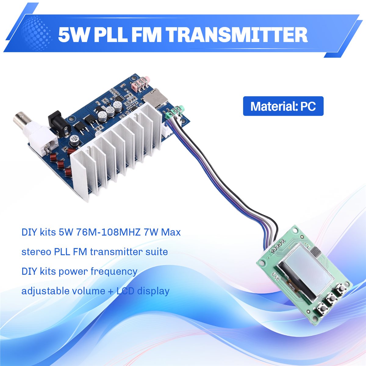 Kits DIY OKgood 5W 76M-108MHZ  - Fm Transmitter avis et prix