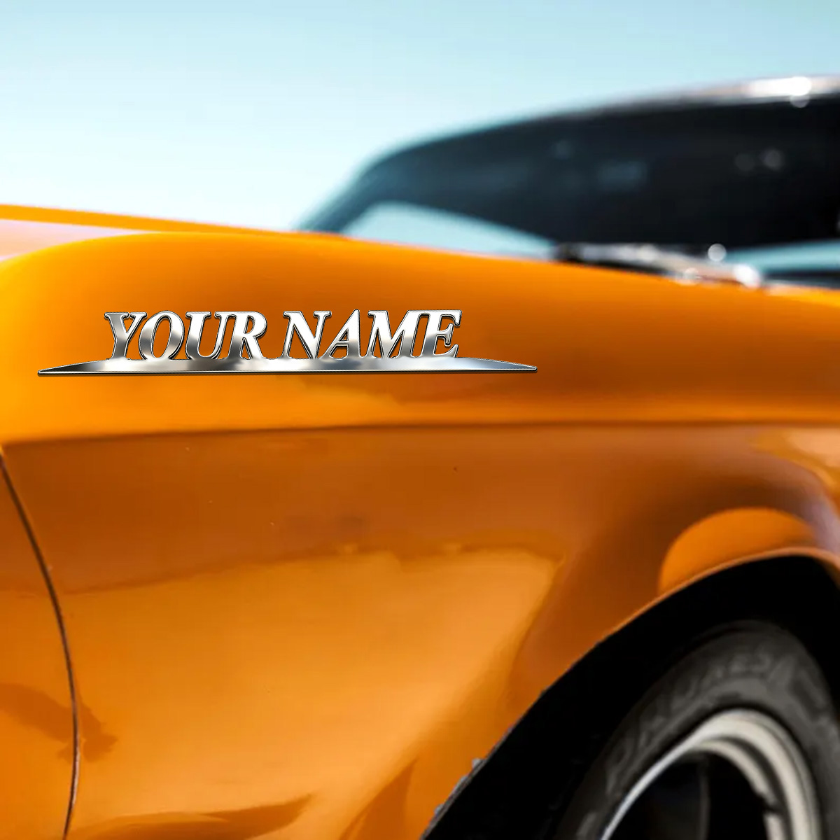 Autocollants en métal tendance - Car Accessories Name avis et prix