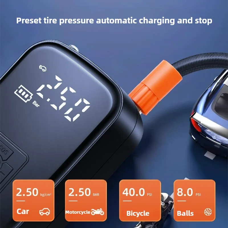 Pompe de gonflage de pneu élec - Car Portable Tire Inflator avis et prix