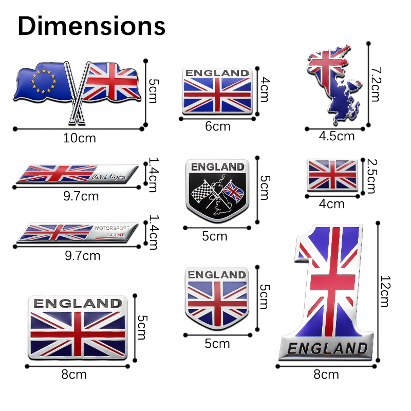 Autocollant 3D en aluminium av - Car Accessories Uk avis et prix