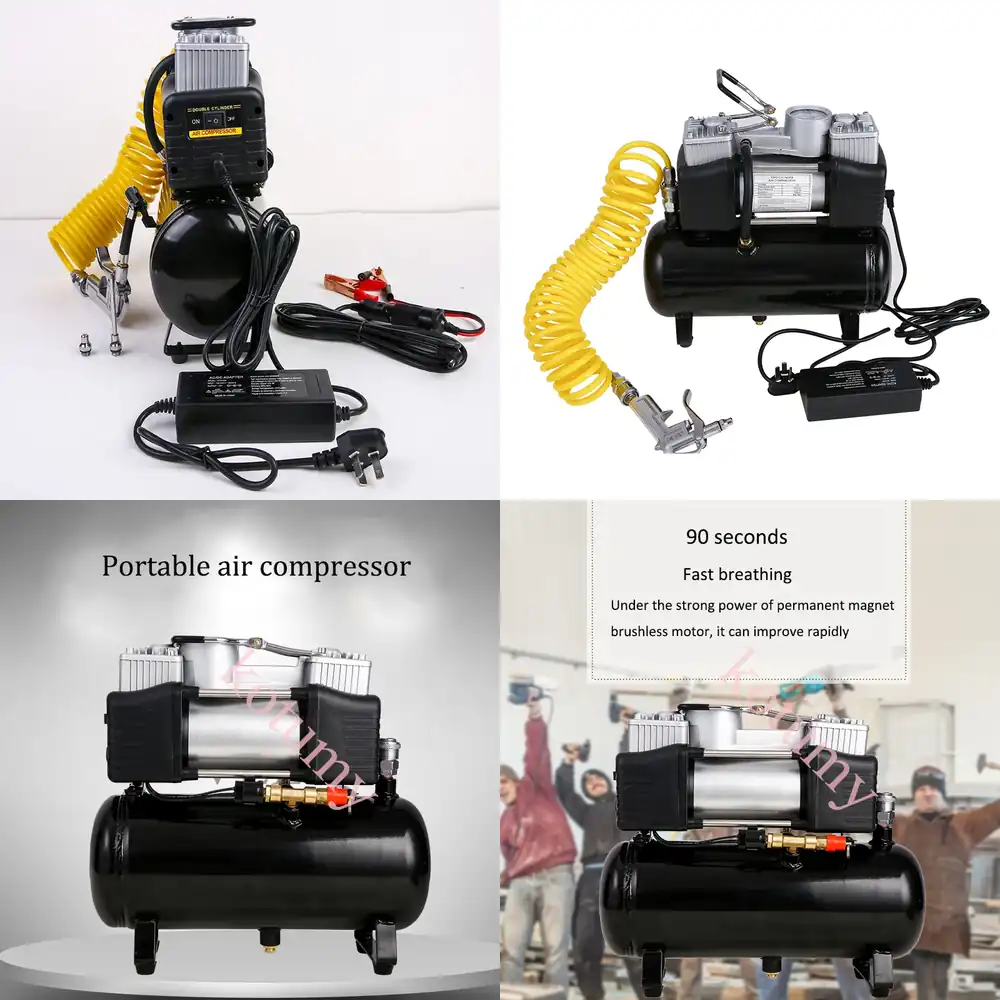 Compresseur d'air portable sil - Car Portable Tire Inflator avis et prix