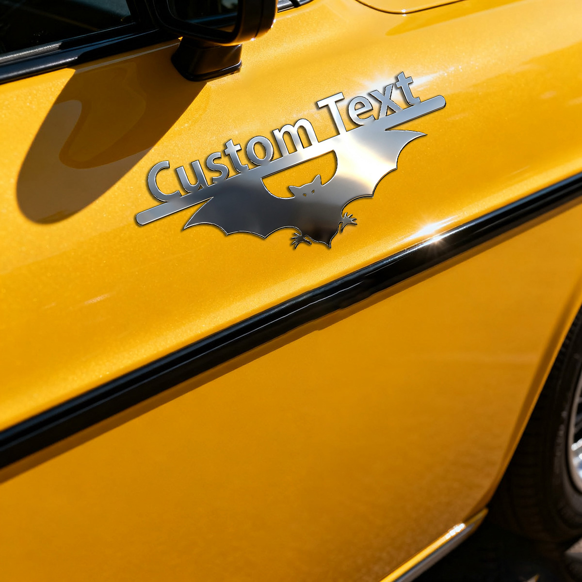 Autocollant métallique en acie - Car Accessories Name avis et prix