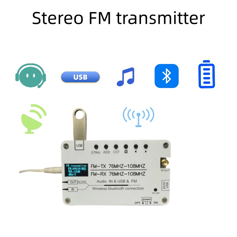 Émetteur FM évité, 76-108MHz p - Fm Transmitter avis et prix